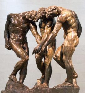 Auguste Rodin's Three Shades (cast bronze), gift of Alma Spreckels, Palace of the Legion of Honor, Fine Arts Museums of San Francisco.