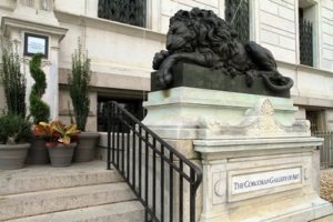 The Corcoran Gallery of Art, former home of the Corcoran School of Art, at 17th Street and Pennsylvania Avenue, Washington DC.